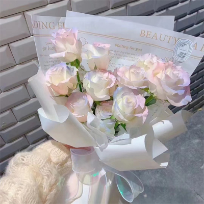 10 color gradient roses