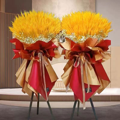 congratulate flowers basket to city